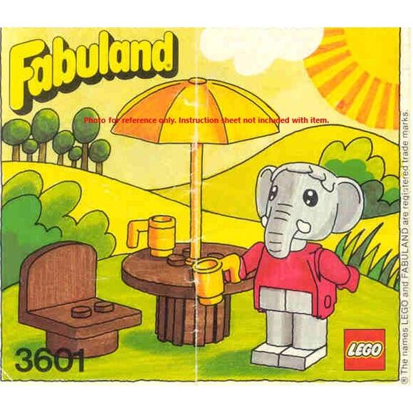 LEGO Fabuland 3601 Elton Elephant #2 Vintage 1981 Custom Paint READ - Picture 12 of 12